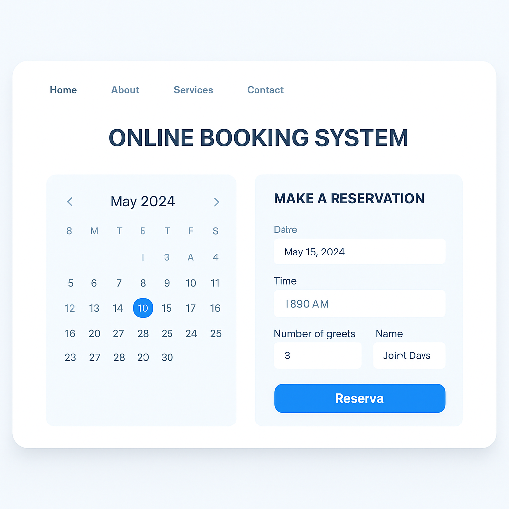 Website booking
