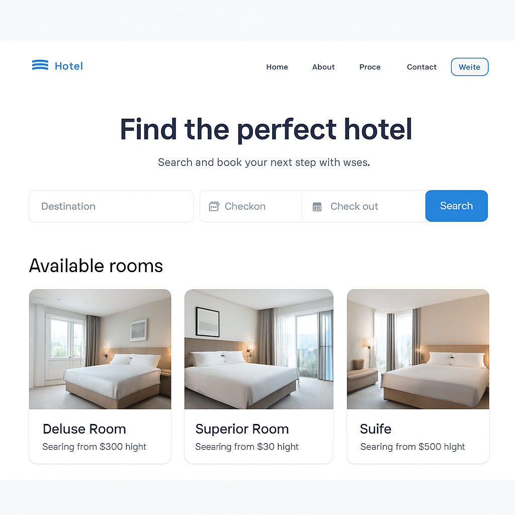 Mẫu Website khách sạn