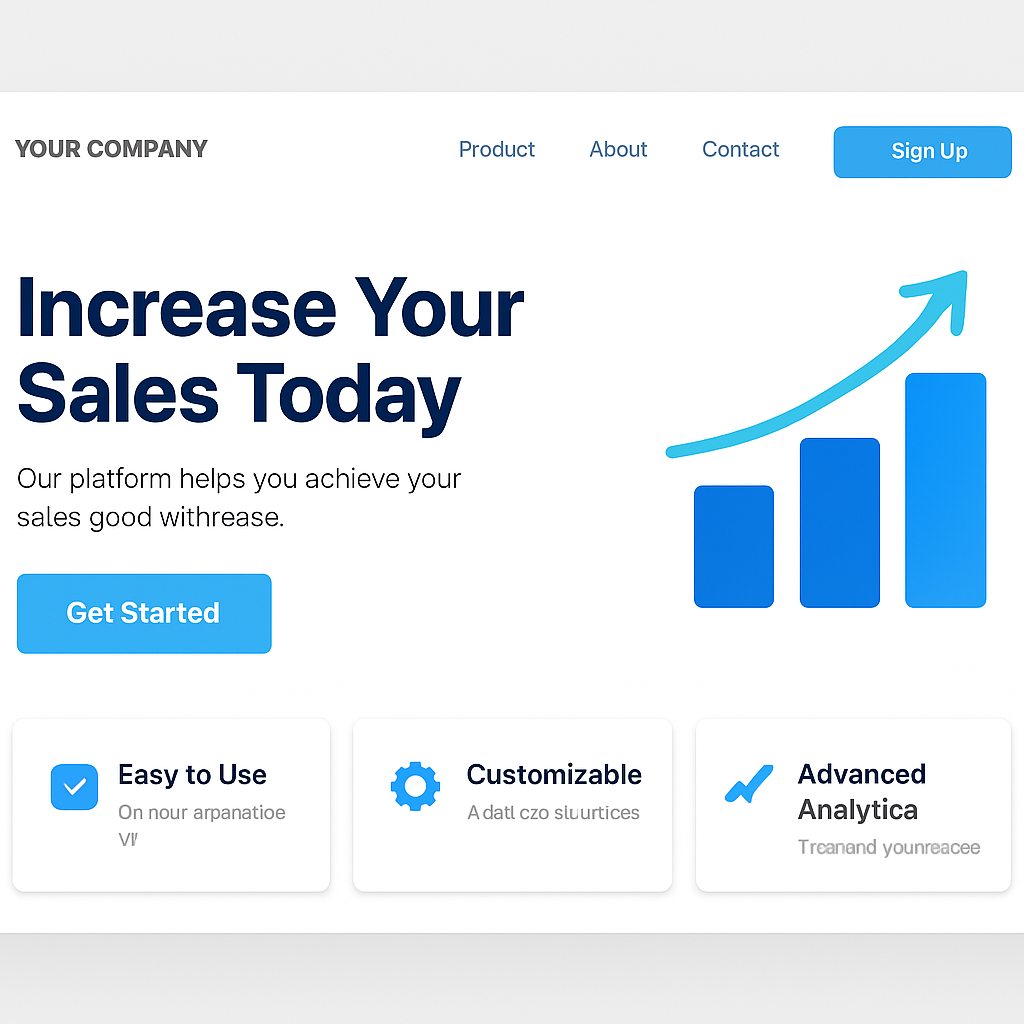 Mẫu Landing page bán hàng