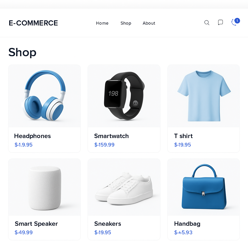 Mẫu Website sản phẩm