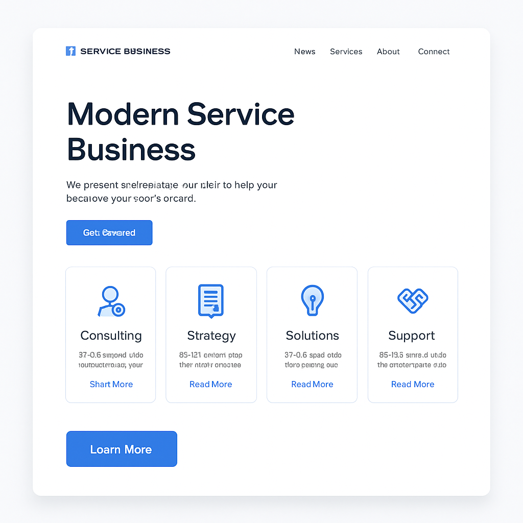 Mẫu Website dịch vụ